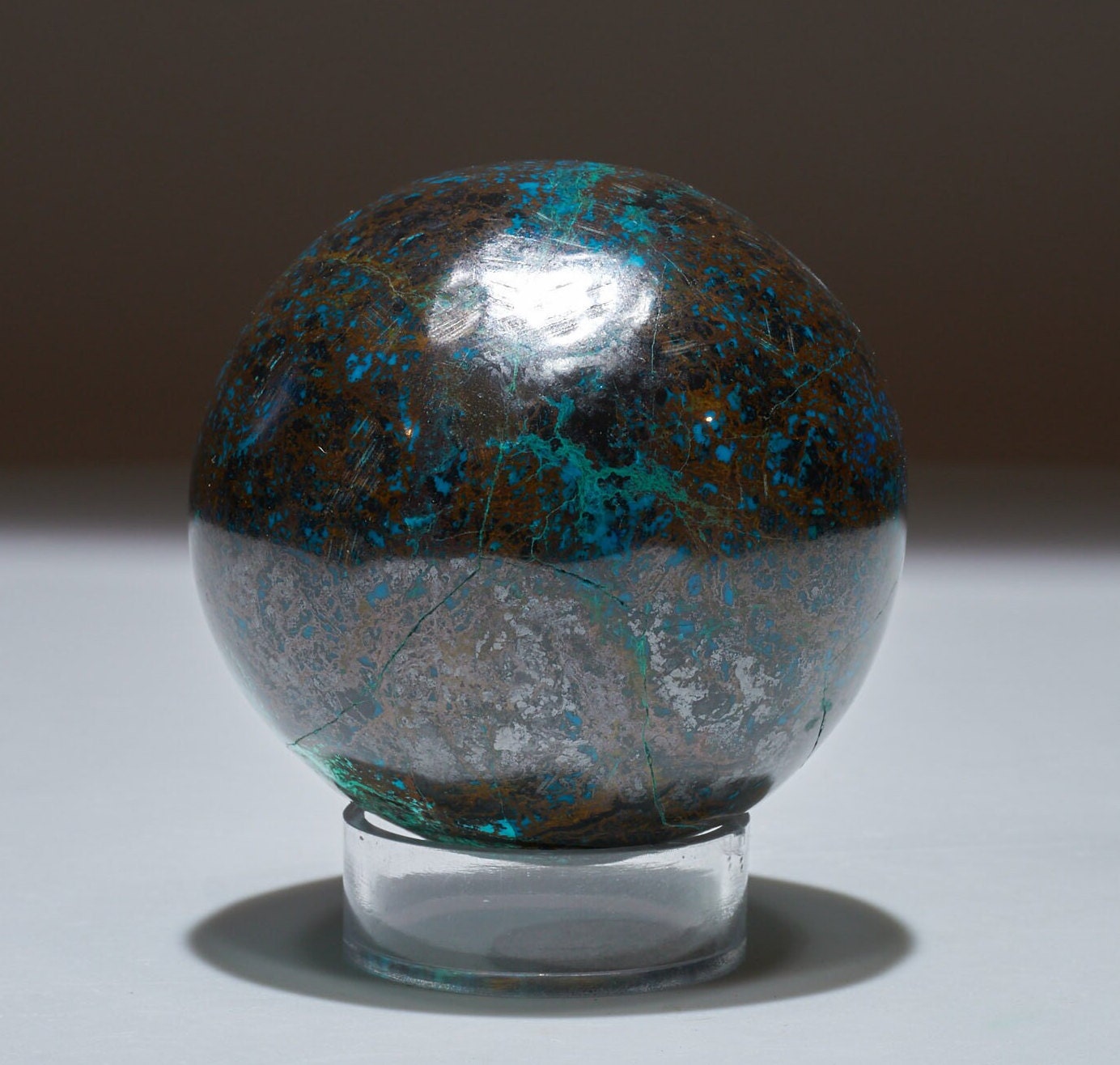 0.61 LB Shattuckite Sphere