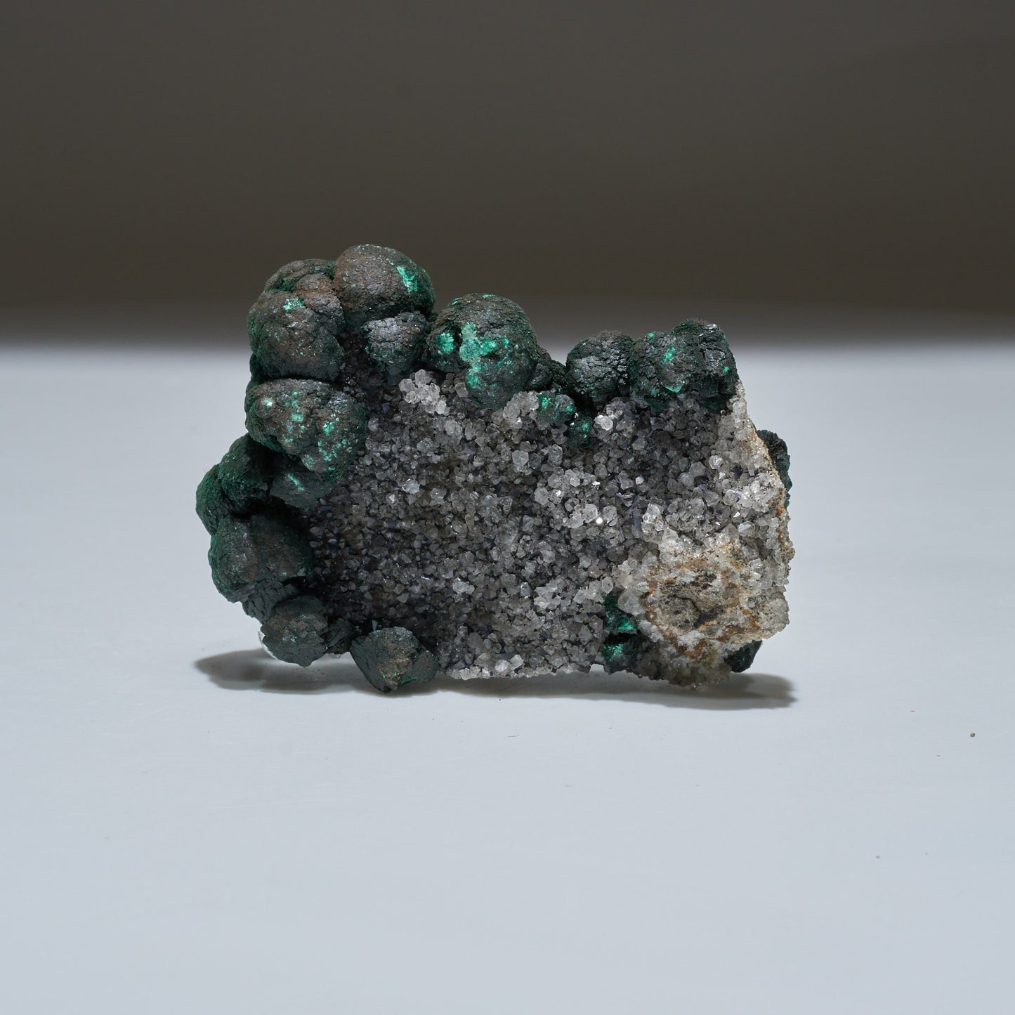 0.31 LB Botryoidal Malachite & Quartz Crystallized Specimen