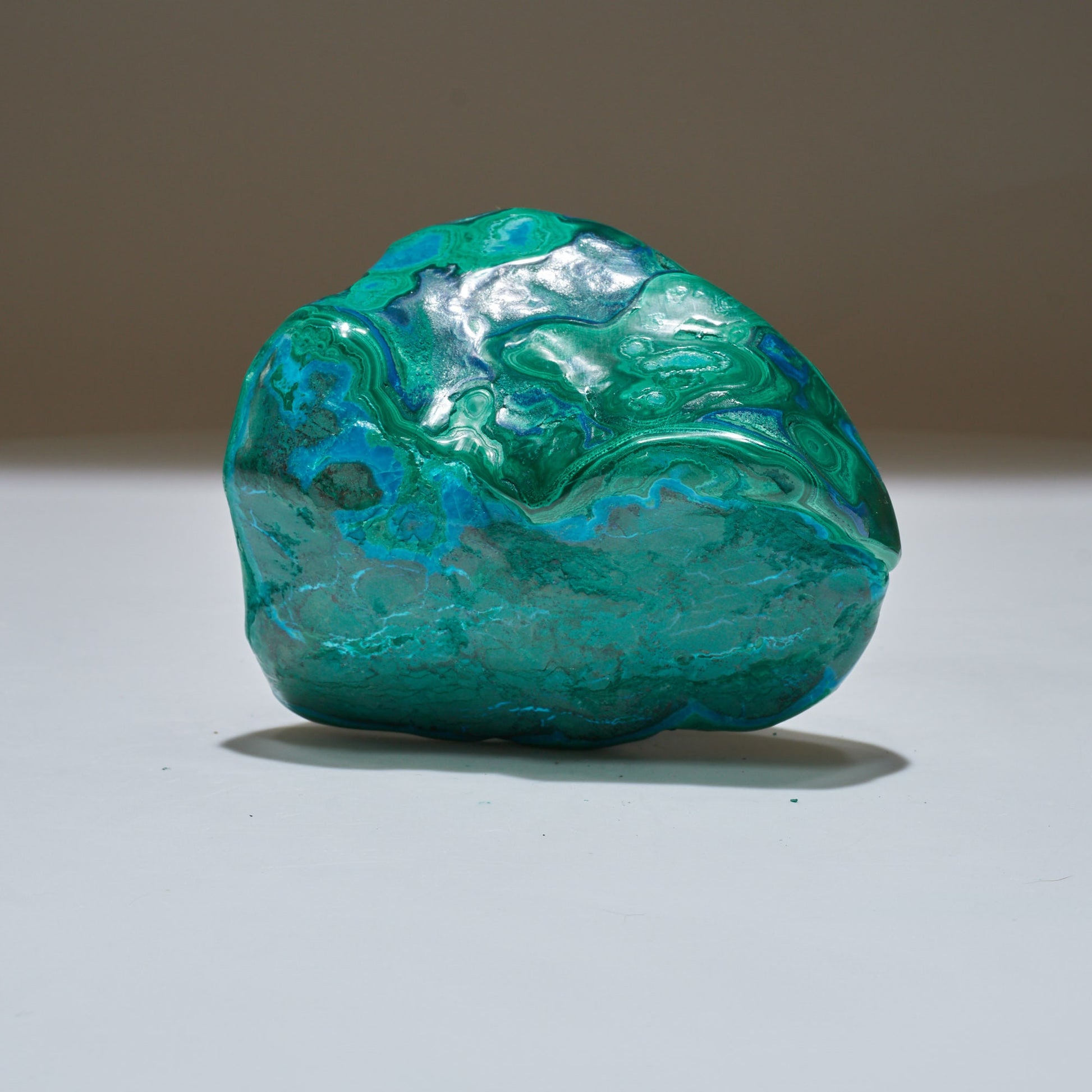 0.71 LB Polished Malachite & Chrysocolla Freeform