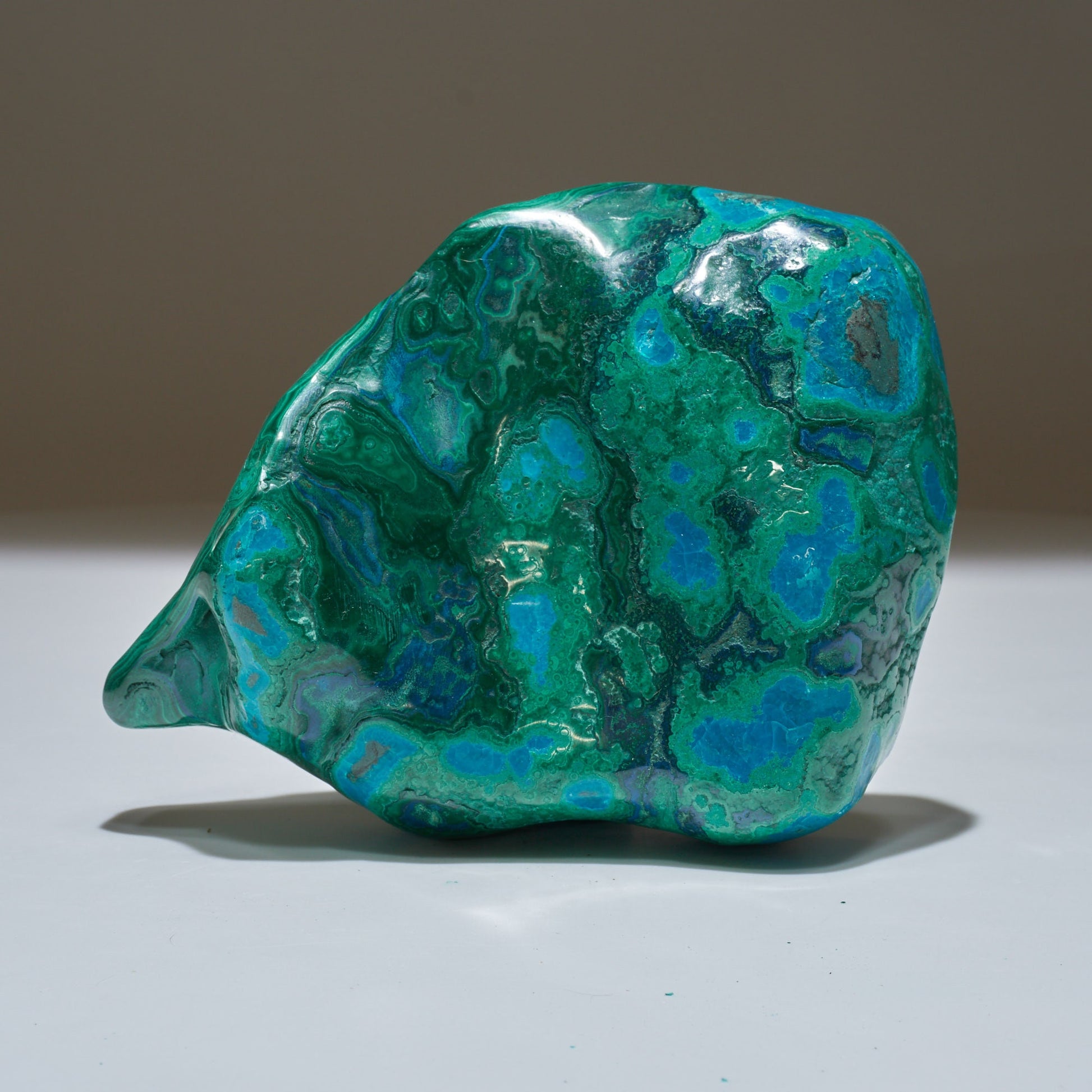 0.88 LB Polished Malachite & Chrysocolla Freeform