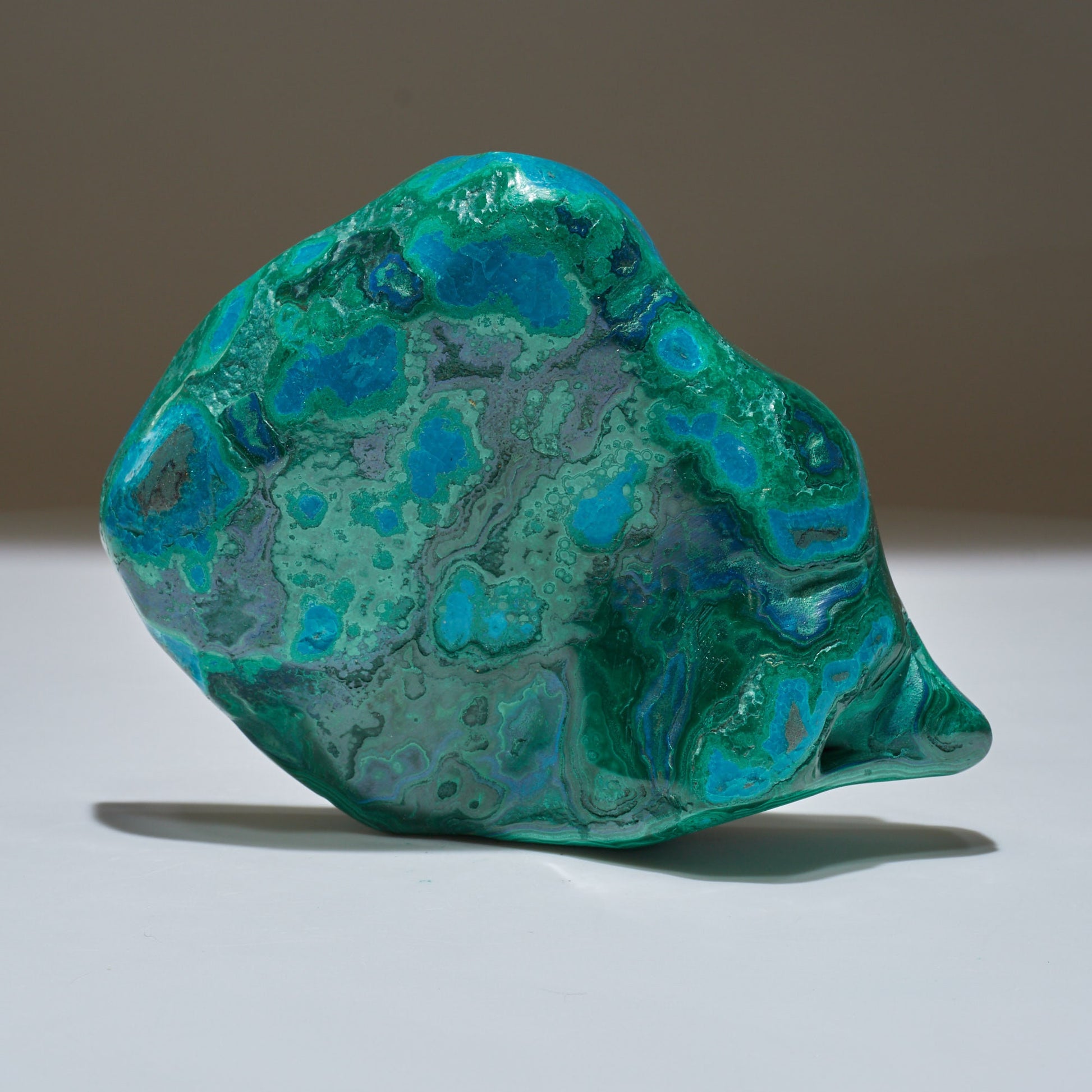 0.88 LB Polished Malachite & Chrysocolla Freeform