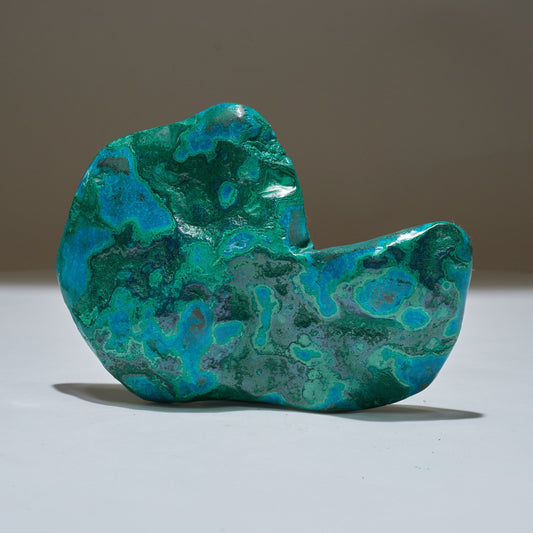 0.77 LB Polished Malachite & Chrysocolla Freeform