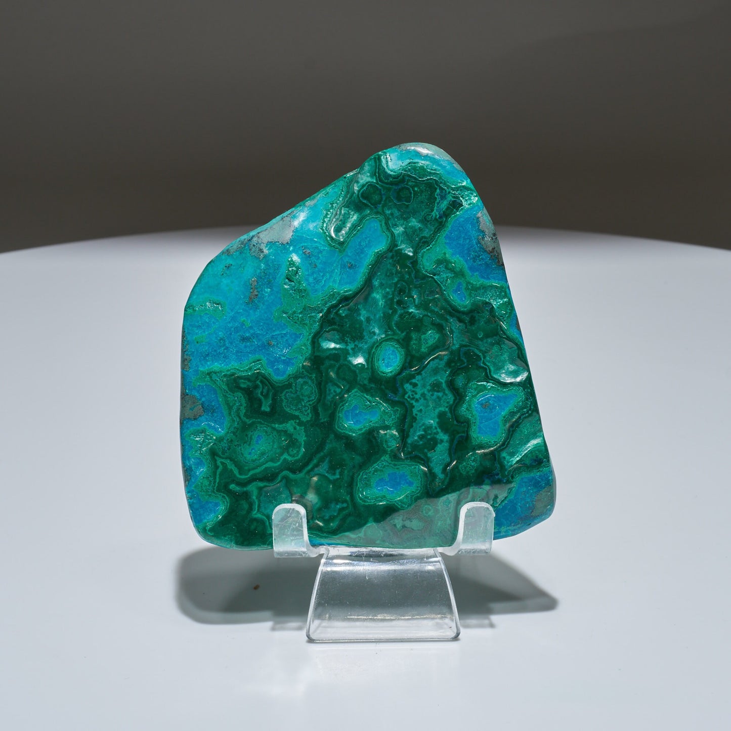 0.52 LB Polished Malachite & Chrysocolla Freeform