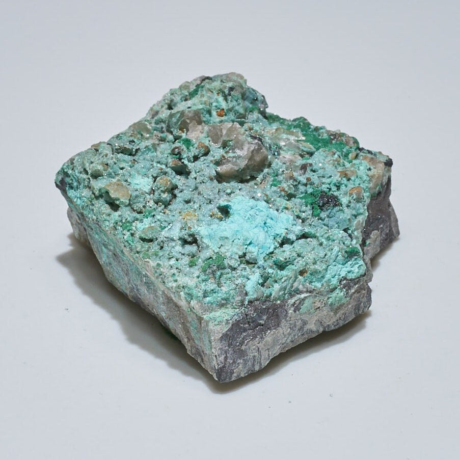 0.25 LB Crystallized Chrysocolla & Malachite Specimen