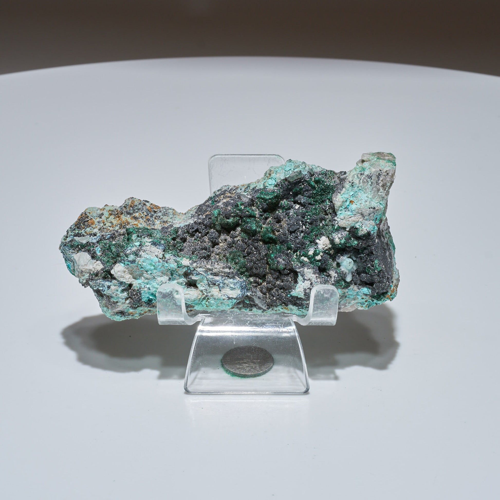 0.36 LB Crystallized Chrysocolla & Malachite Specimen