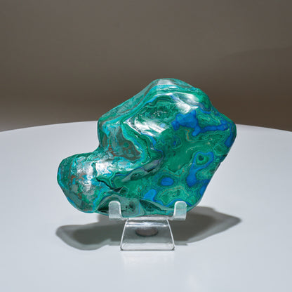 1.39 LB Polished Malachite & Chrysocolla Freeform