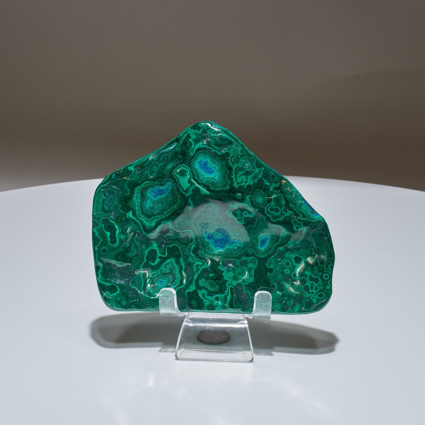 0.76 LB Polished Malachite & Chrysocolla Freeform