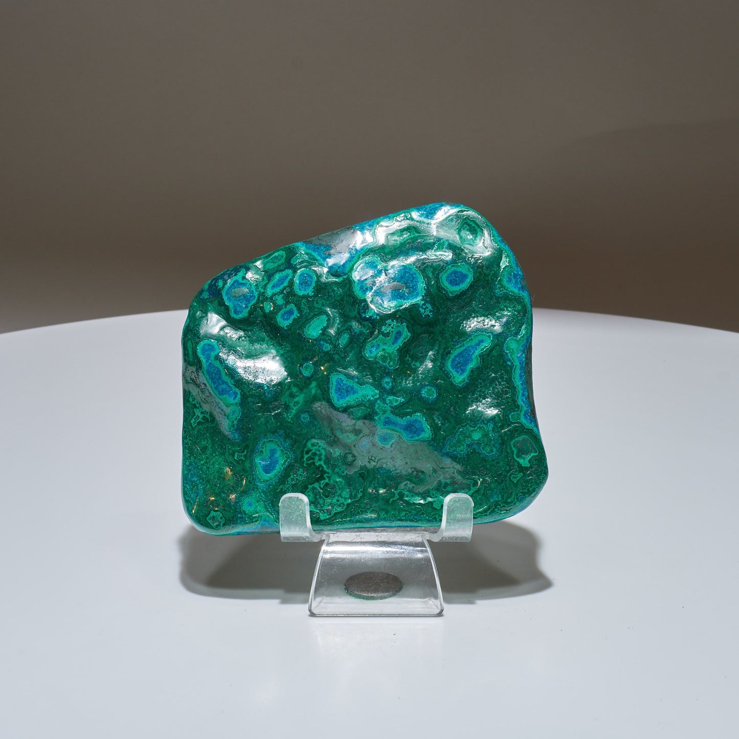 0.78 LB Polished Malachite & Chrysocolla Freeform