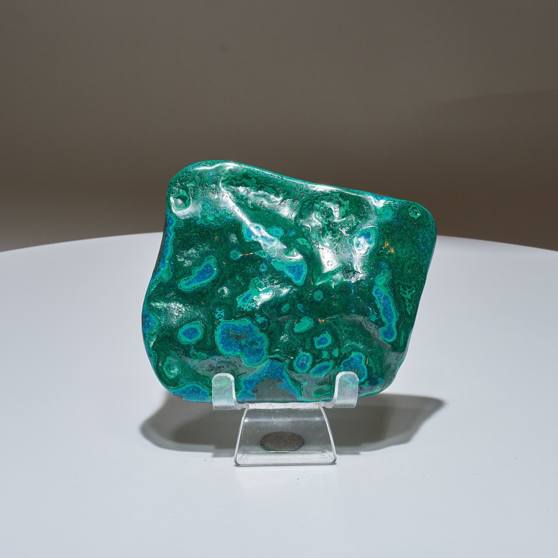 0.78 LB Polished Malachite & Chrysocolla Freeform