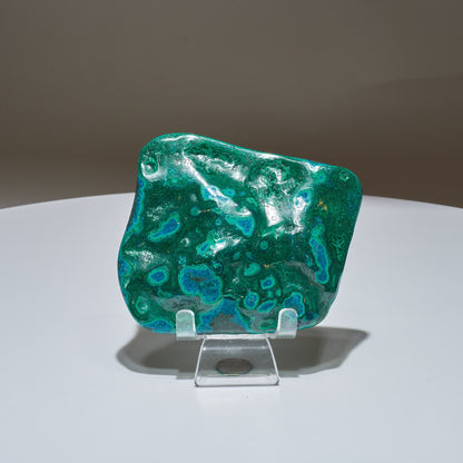 0.78 LB Polished Malachite & Chrysocolla Freeform