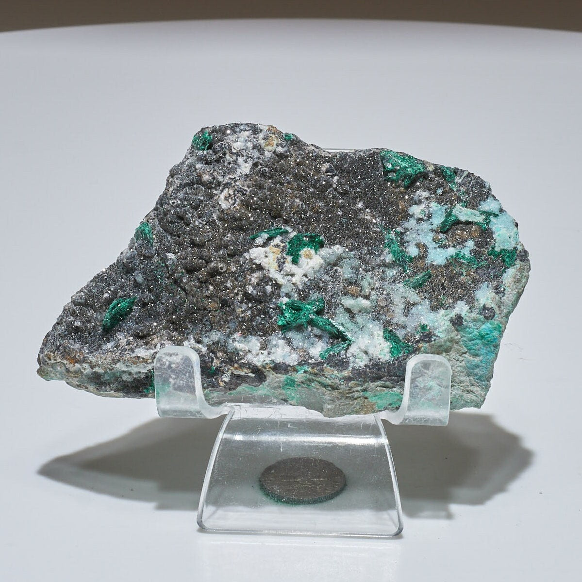 0.35 LB Crystallized Chrysocolla & Malachite Specimen