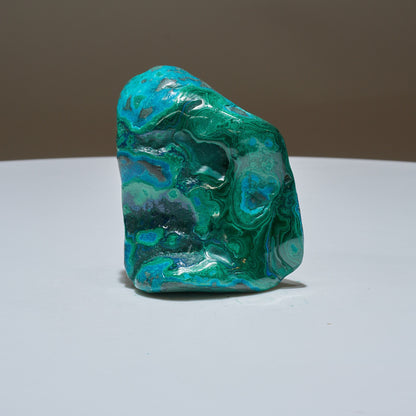 0.4 LB Polished Malachite & Chrysocolla Freeform