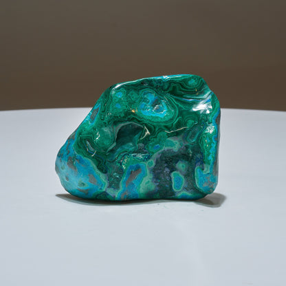 0.4 LB Polished Malachite & Chrysocolla Freeform