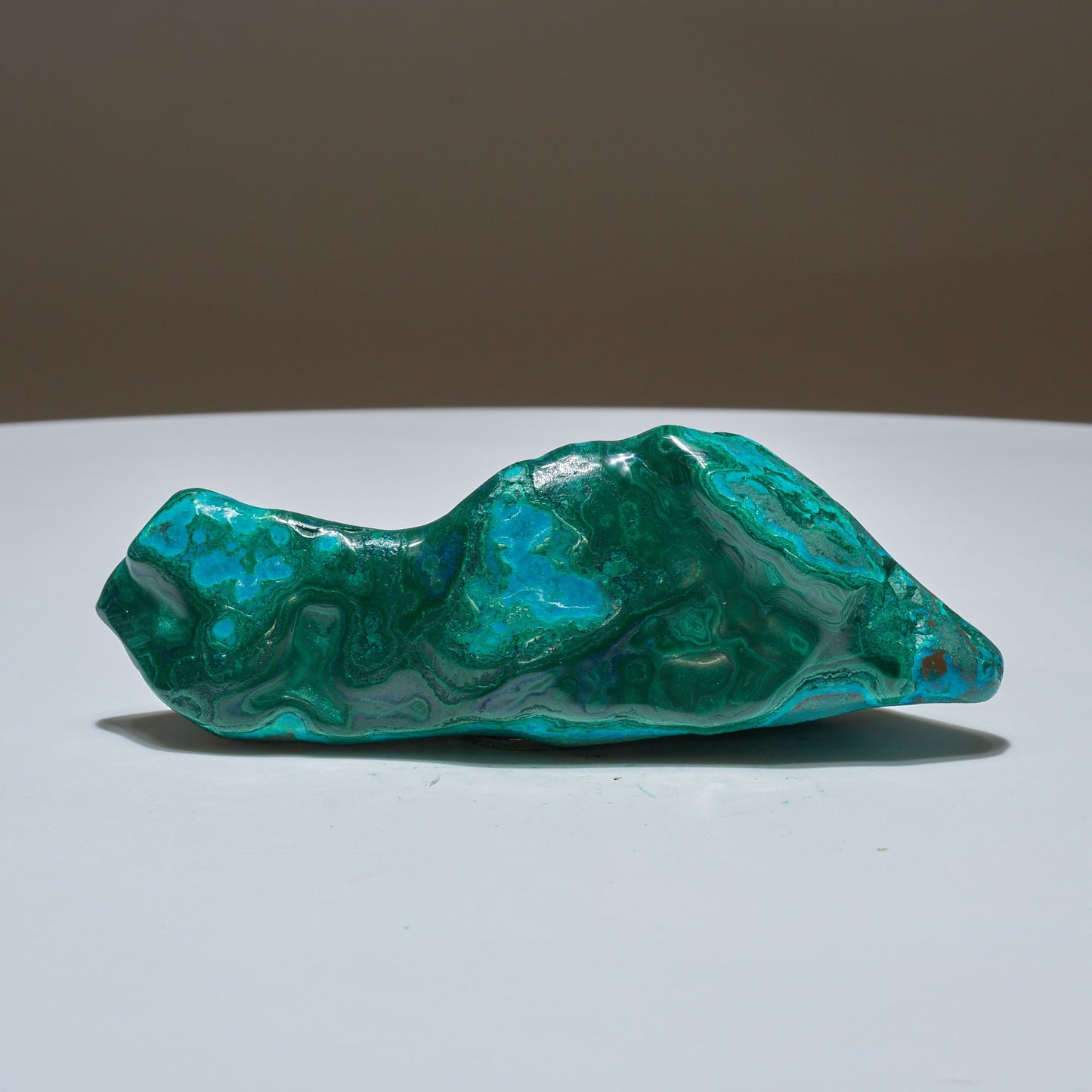 0.42 LB Polished Malachite & Chrysocolla Freeform