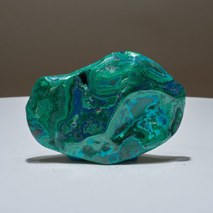 0.49 LB Polished Malachite & Chrysocolla Freeform