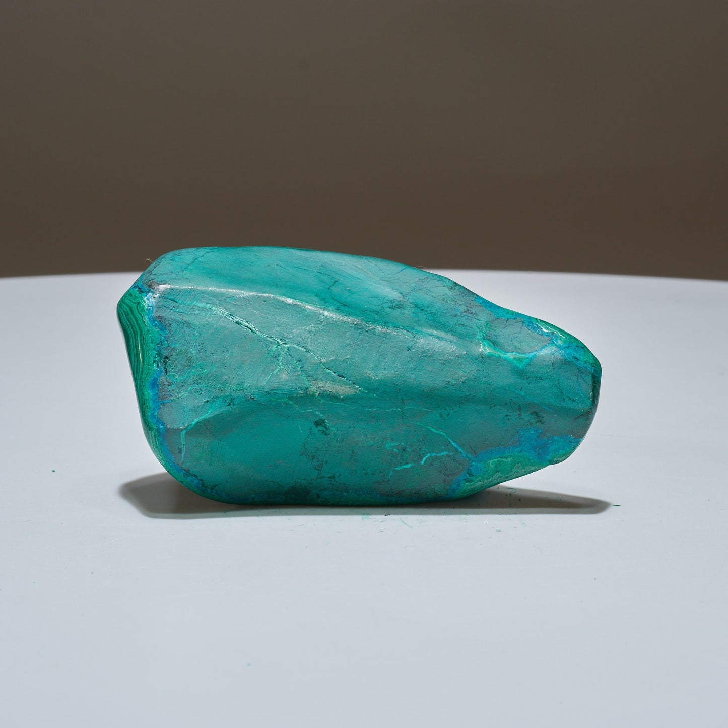 0.37 LB Polished Malachite & Chrysocolla Freeform