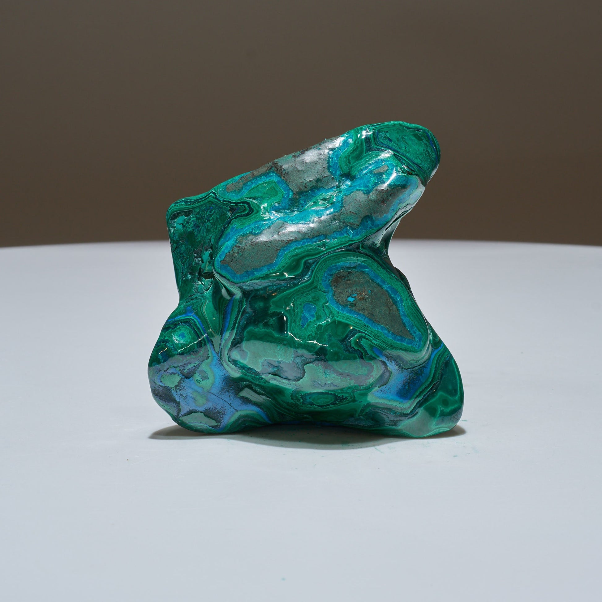 0.48 LB Polished Malachite & Chrysocolla Freeform