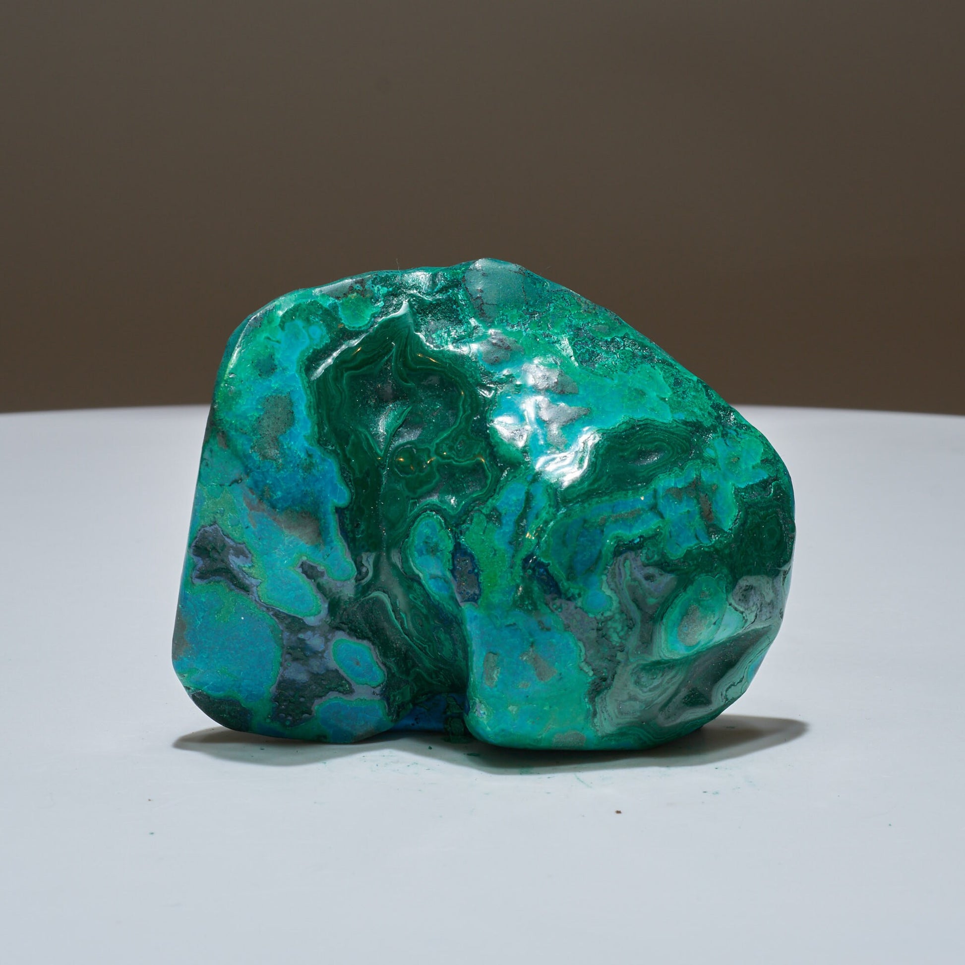 0.41 LB Polished Malachite & Chrysocolla Freeform