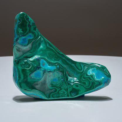 0.48 LB Polished Malachite & Chrysocolla Freeform