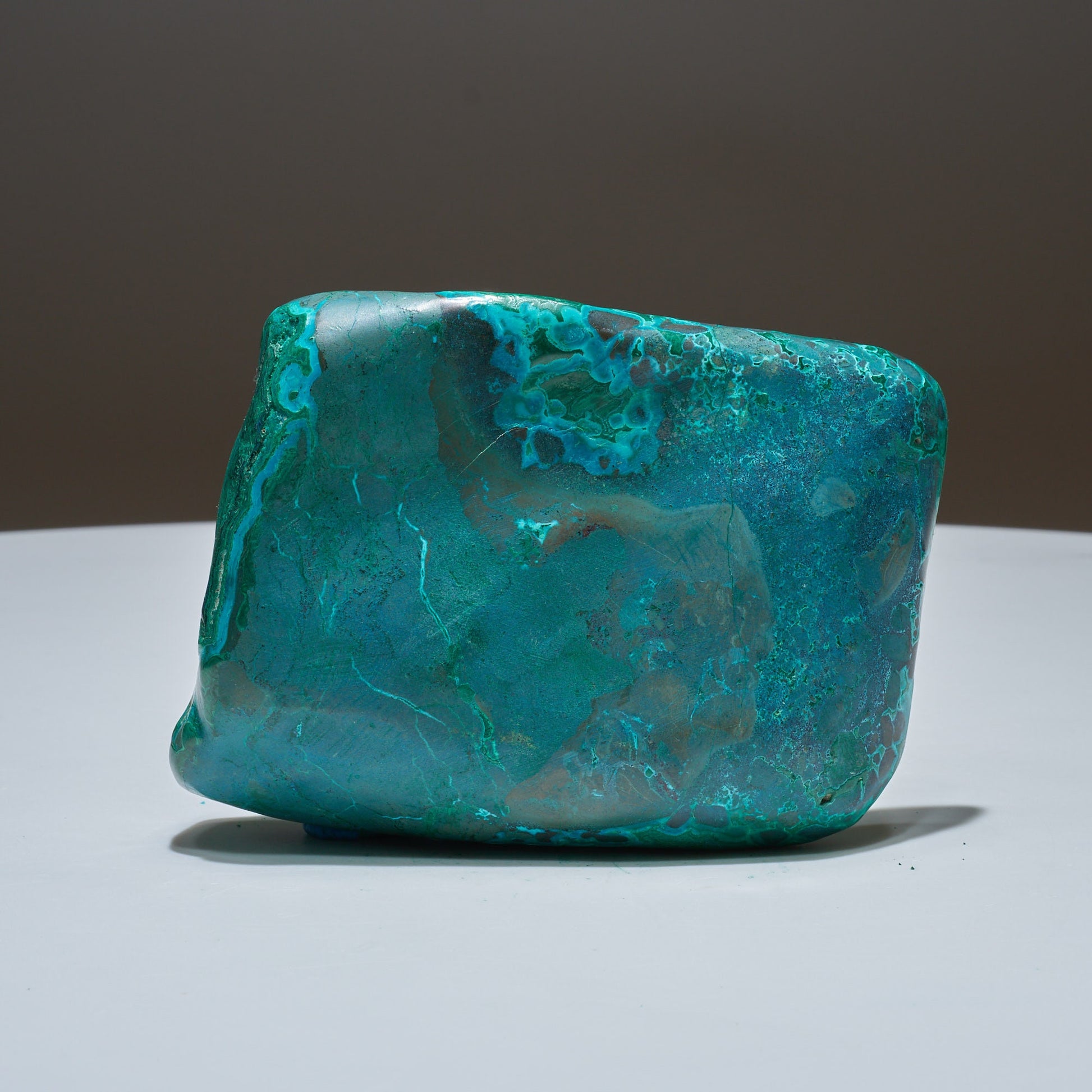 0.58 LB Polished Malachite & Chrysocolla Freeform