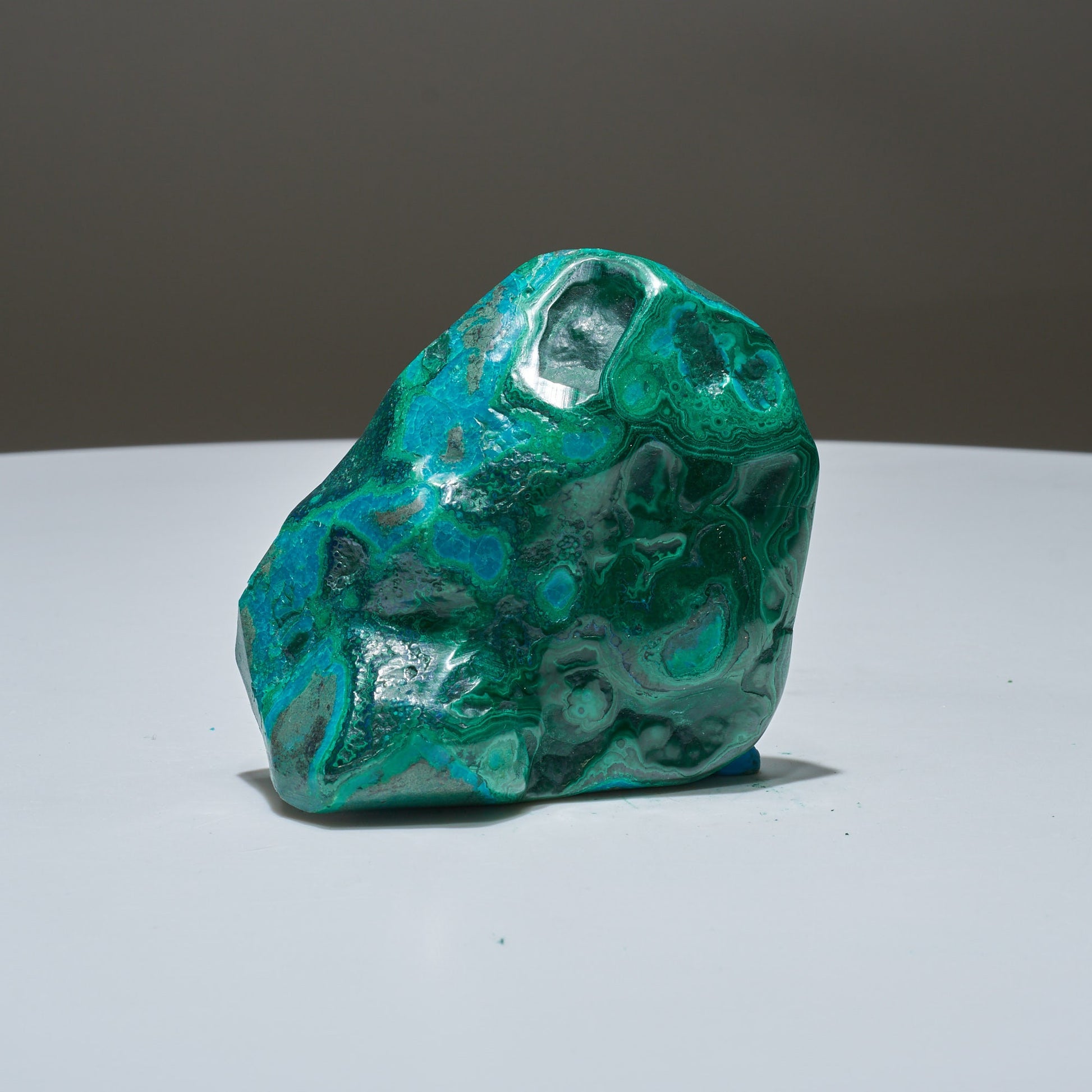 0.37 LB Polished Malachite & Chrysocolla Freeform