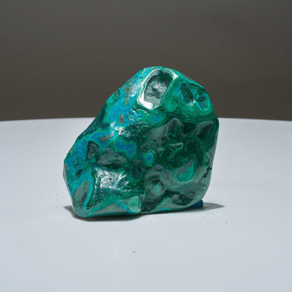 0.37 LB Polished Malachite & Chrysocolla Freeform