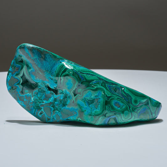 0.58 LB Polished Malachite & Chrysocolla Freeform