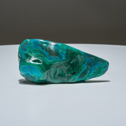 0.3 LB Polished Malachite & Chrysocolla Freeform