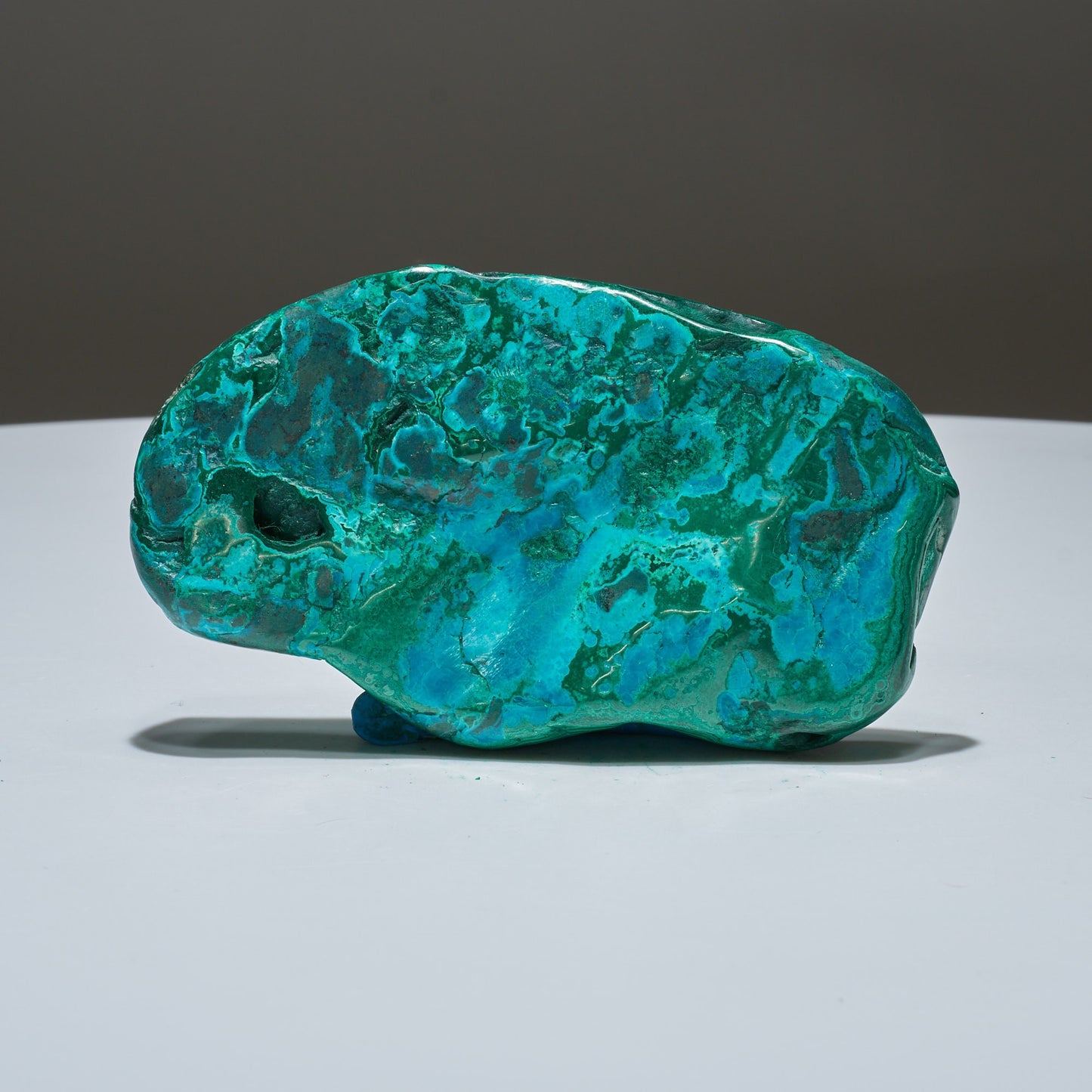 0.41 LB Polished Malachite & Chrysocolla Freeform