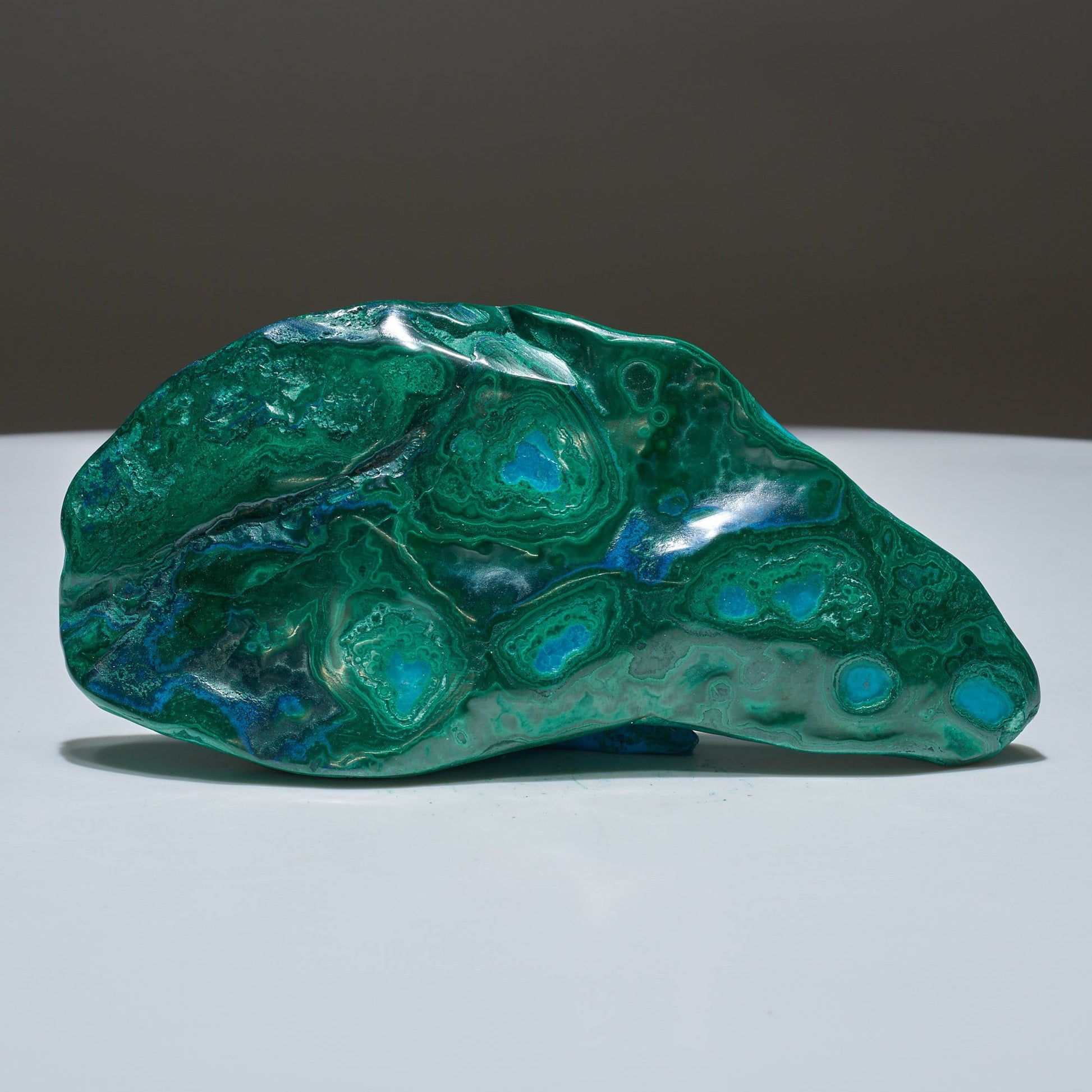 0.58 LB Polished Malachite & Chrysocolla Freeform