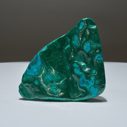 0.54 LB Polished Malachite & Chrysocolla Freeform