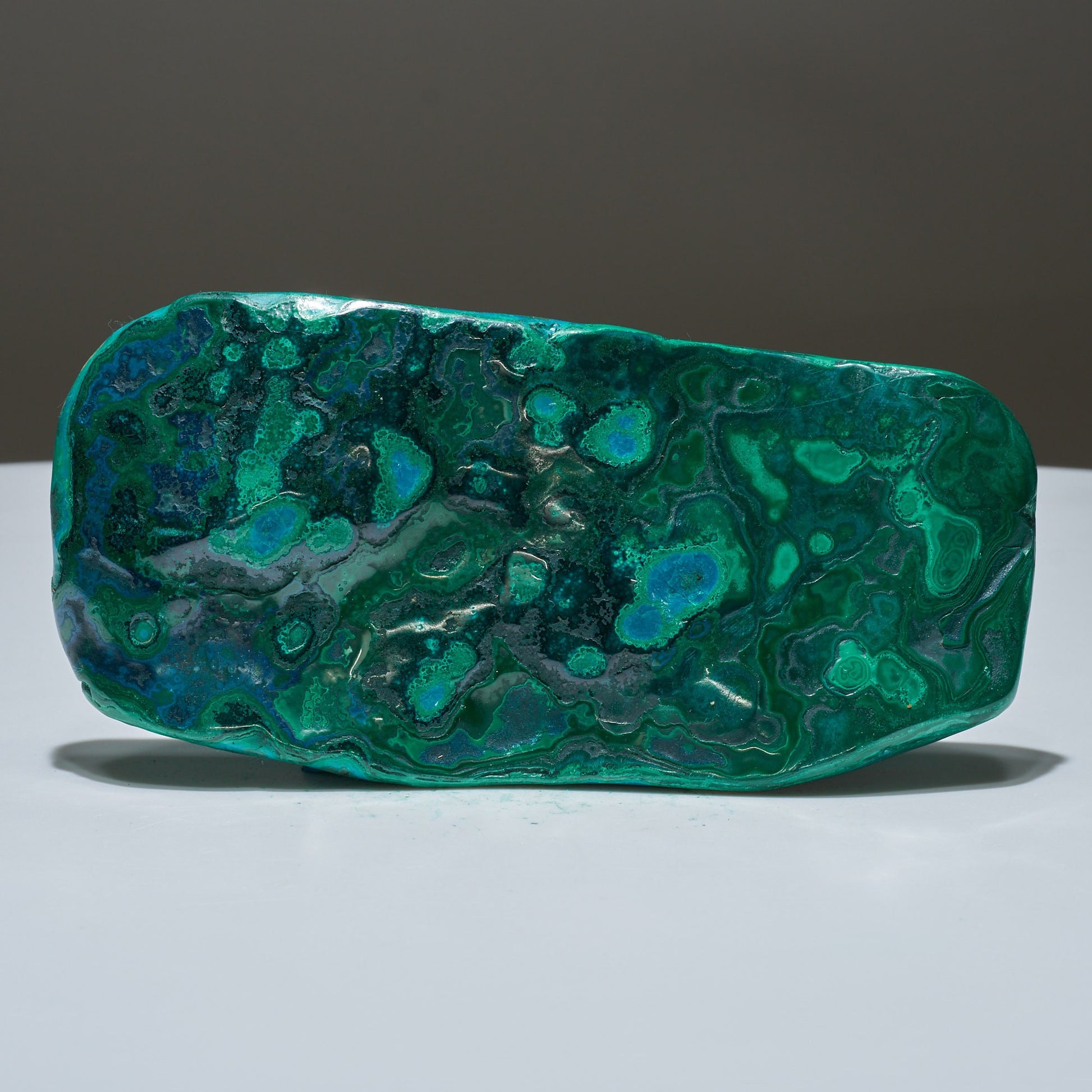 0.6 LB Polished Malachite & Chrysocolla Freeform