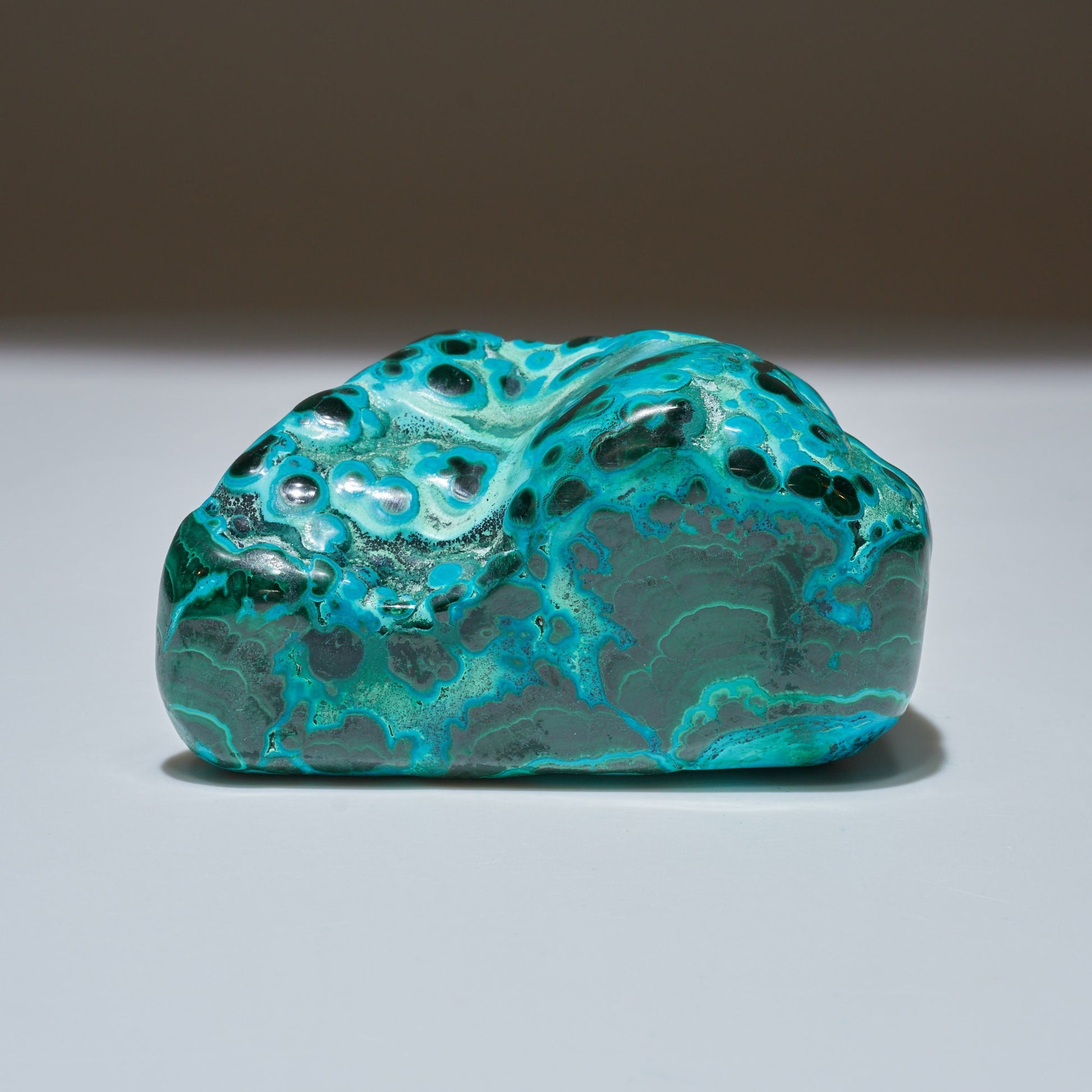 0.89 LB Polished Malachite & Chrysocolla Freeform