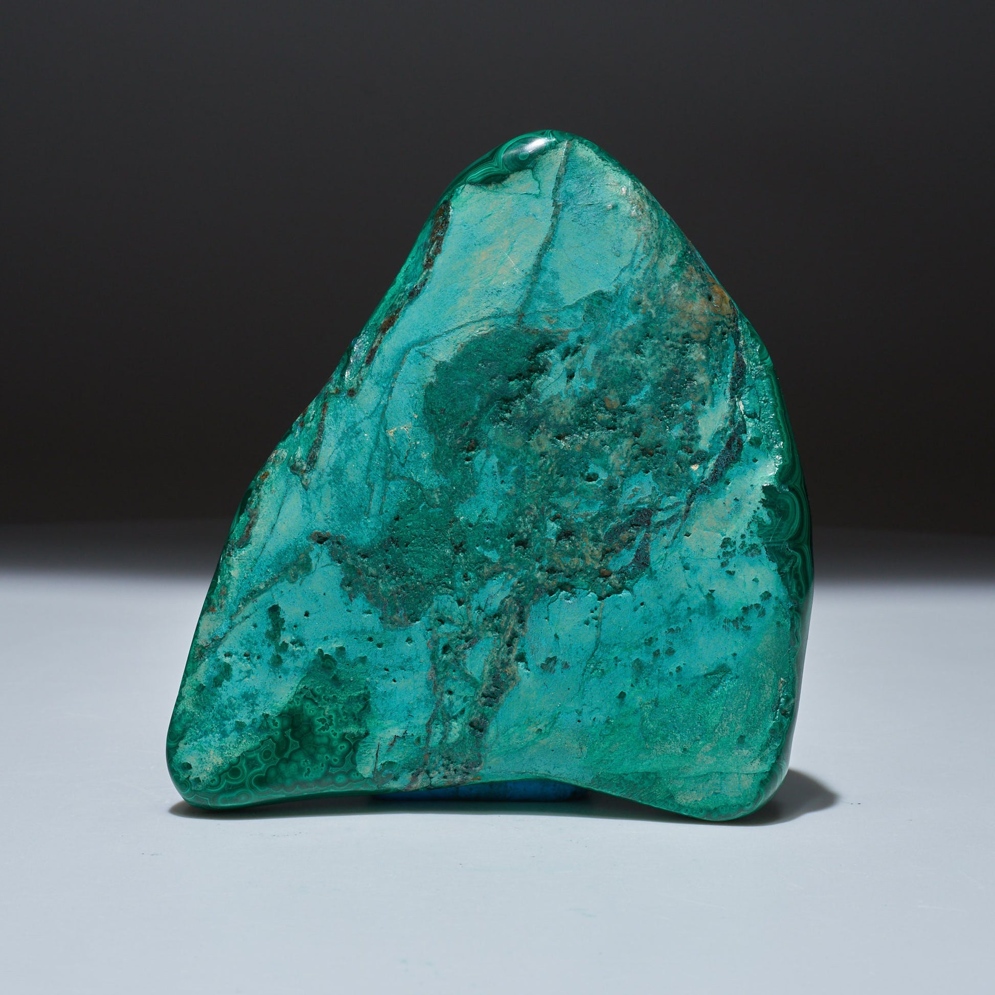 0.68 LB Polished Malachite & Chrysocolla Freeform