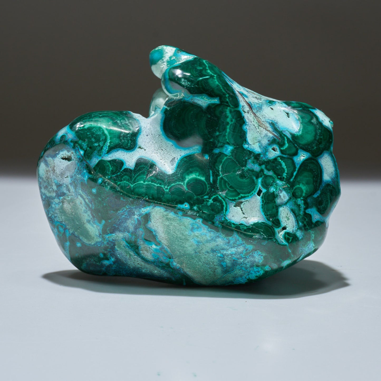 1.91 LB Polished Malachite & Chrysocolla Freeform