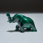 0.26 LB Carved Malachite Elephant