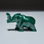 0.27 LB Carved Malachite Elephant