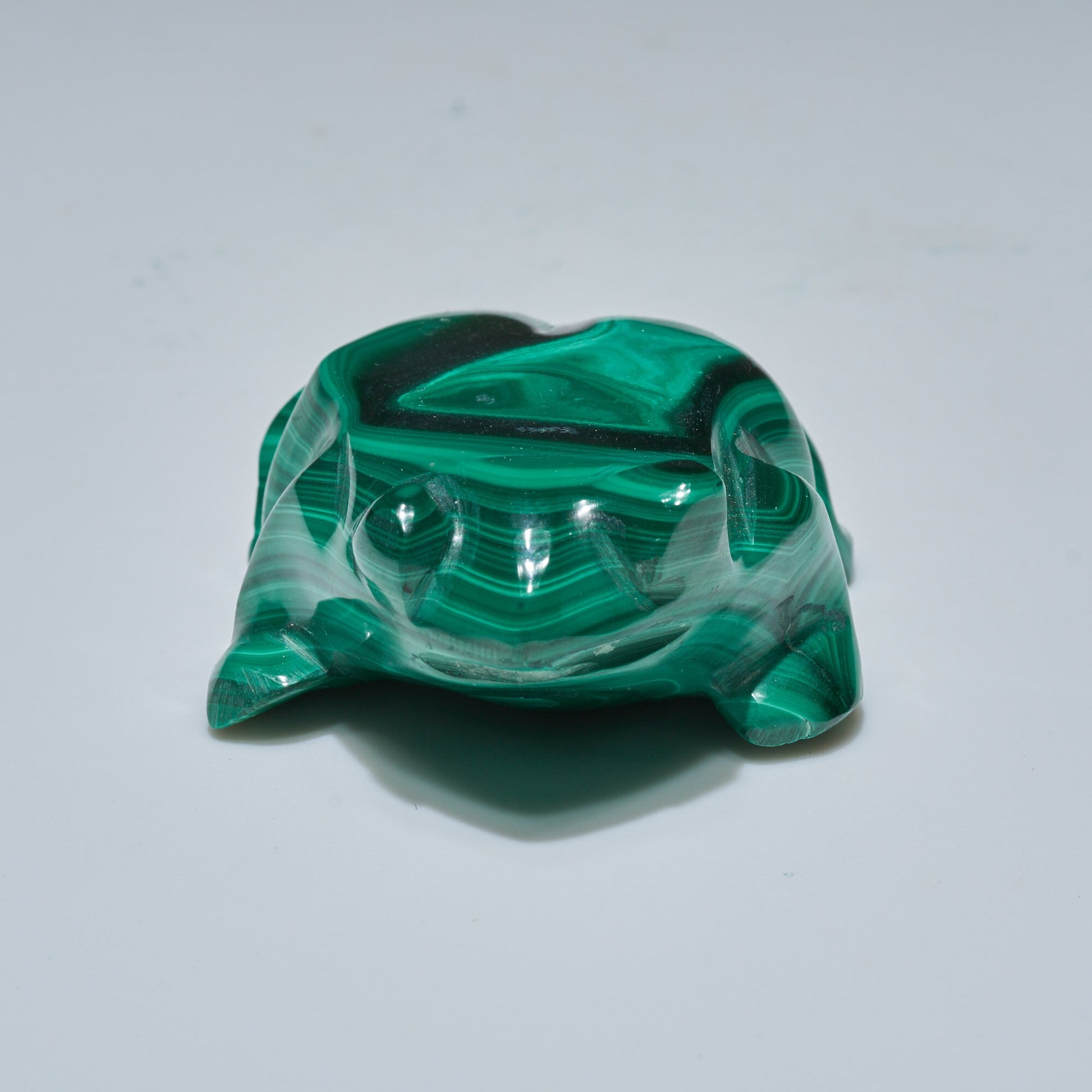 0.18 LB Carved Malachite Frog