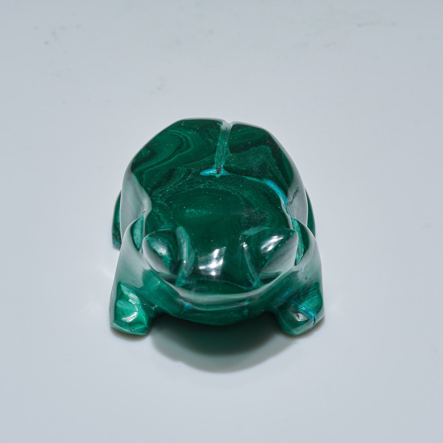 0.17 LB Carved Malachite Frog