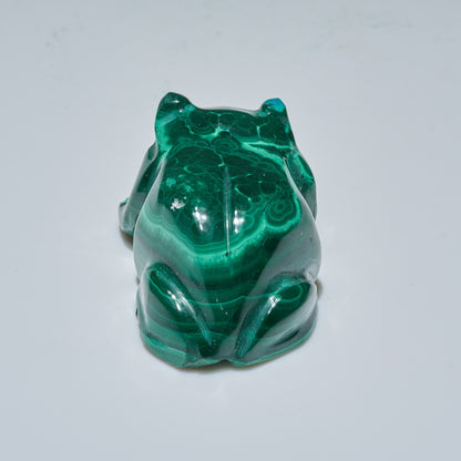 0.15 LB Carved Malachite Frog