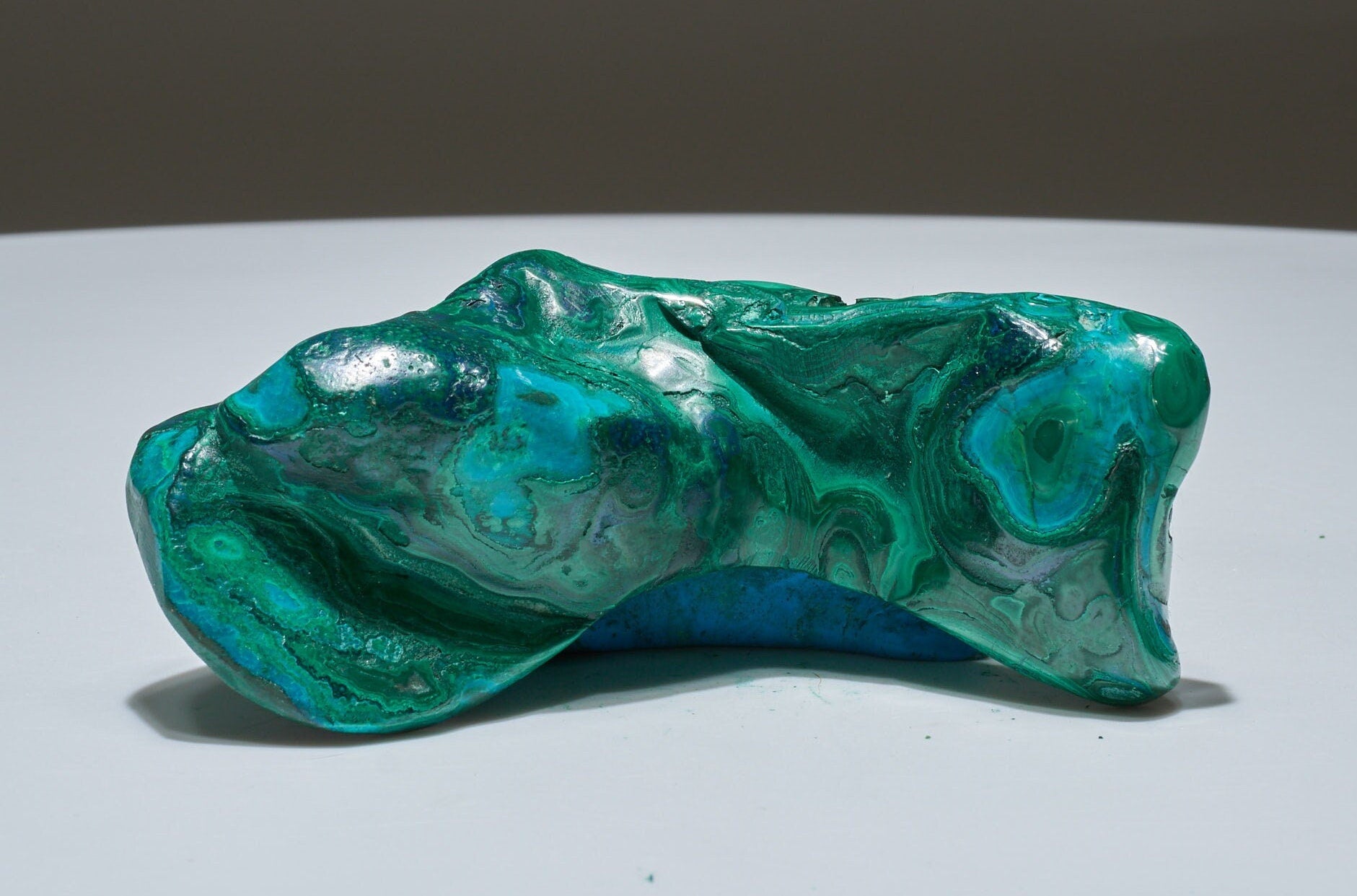 0.36 LB Polished Malachite & Chrysocolla Freeform