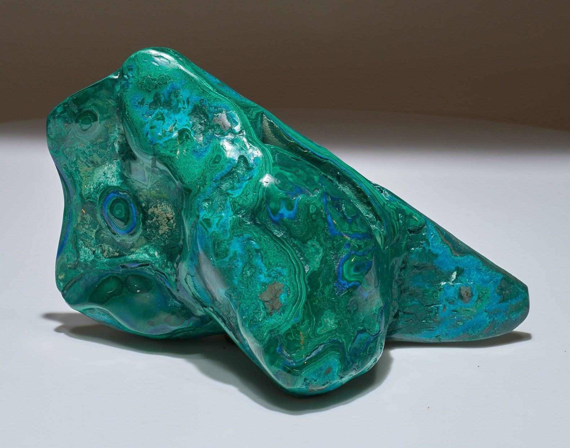 2.13 LB Polished Malachite & Chrysocolla Freeform