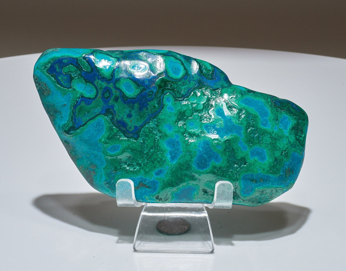 0.59 LB Polished Malachite & Chrysocolla Freeform