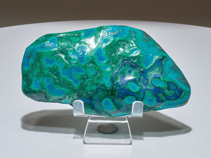 0.59 LB Polished Malachite & Chrysocolla Freeform