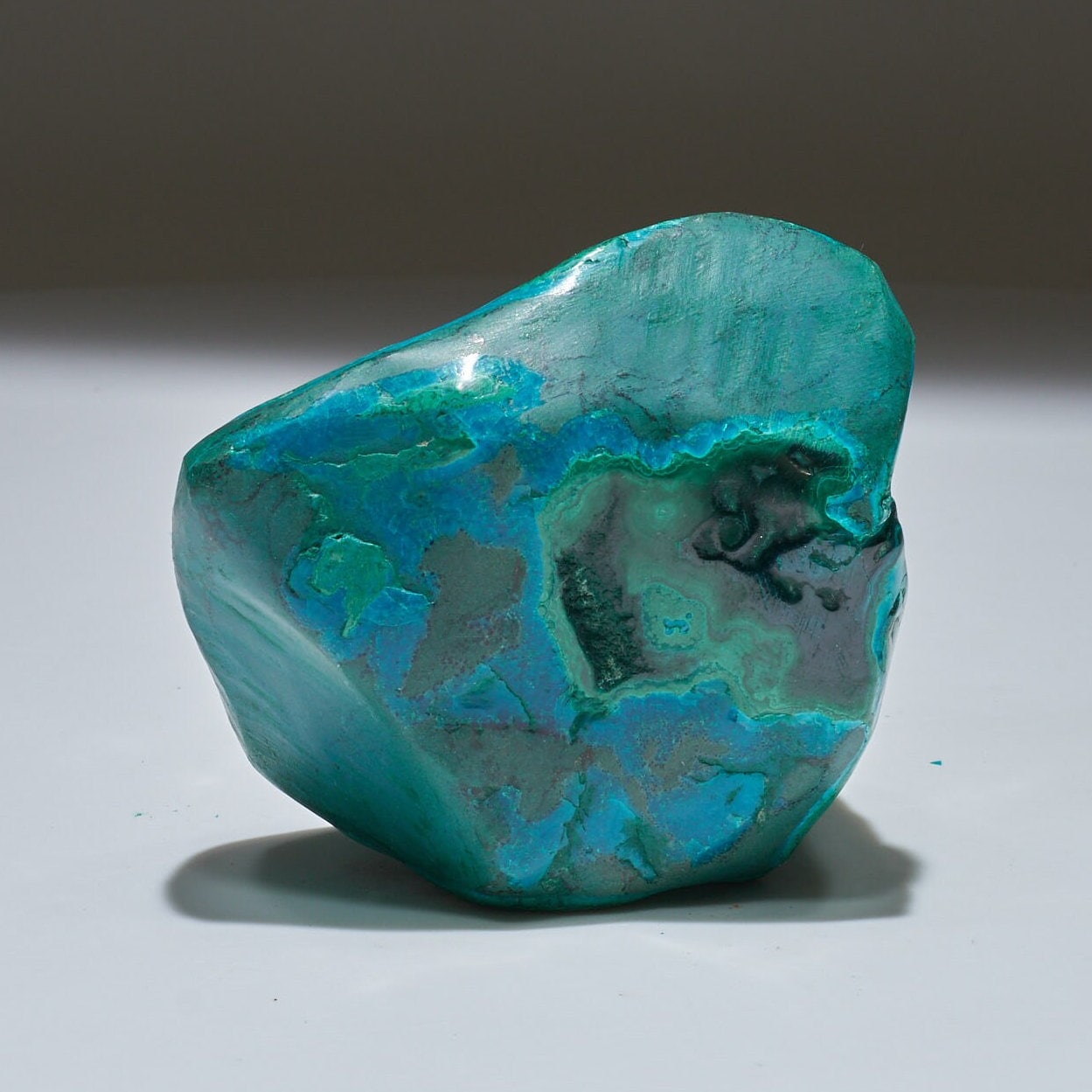 0.65 LB Polished Malachite & Chrysocolla Freeform