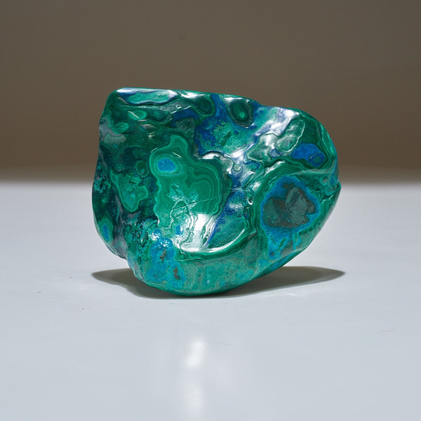 0.71 LB Polished Malachite & Chrysocolla Freeform