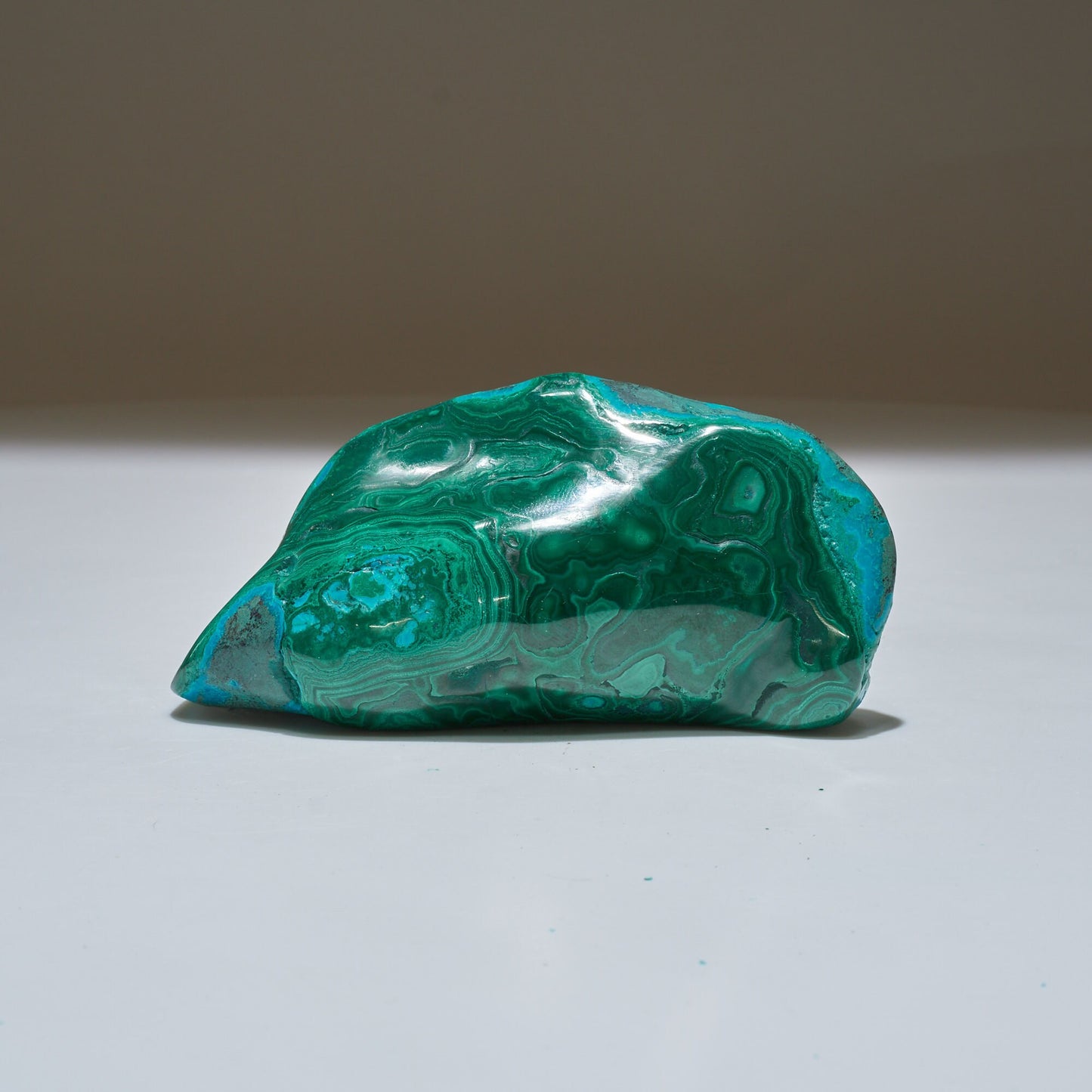 0.55 LB Polished Malachite & Chrysocolla Freeform