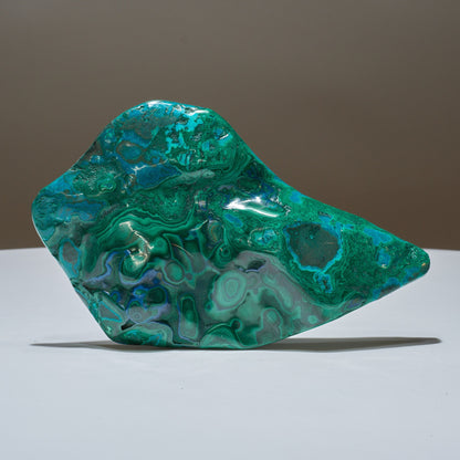 0.77 LB Polished Malachite & Chrysocolla Freeform