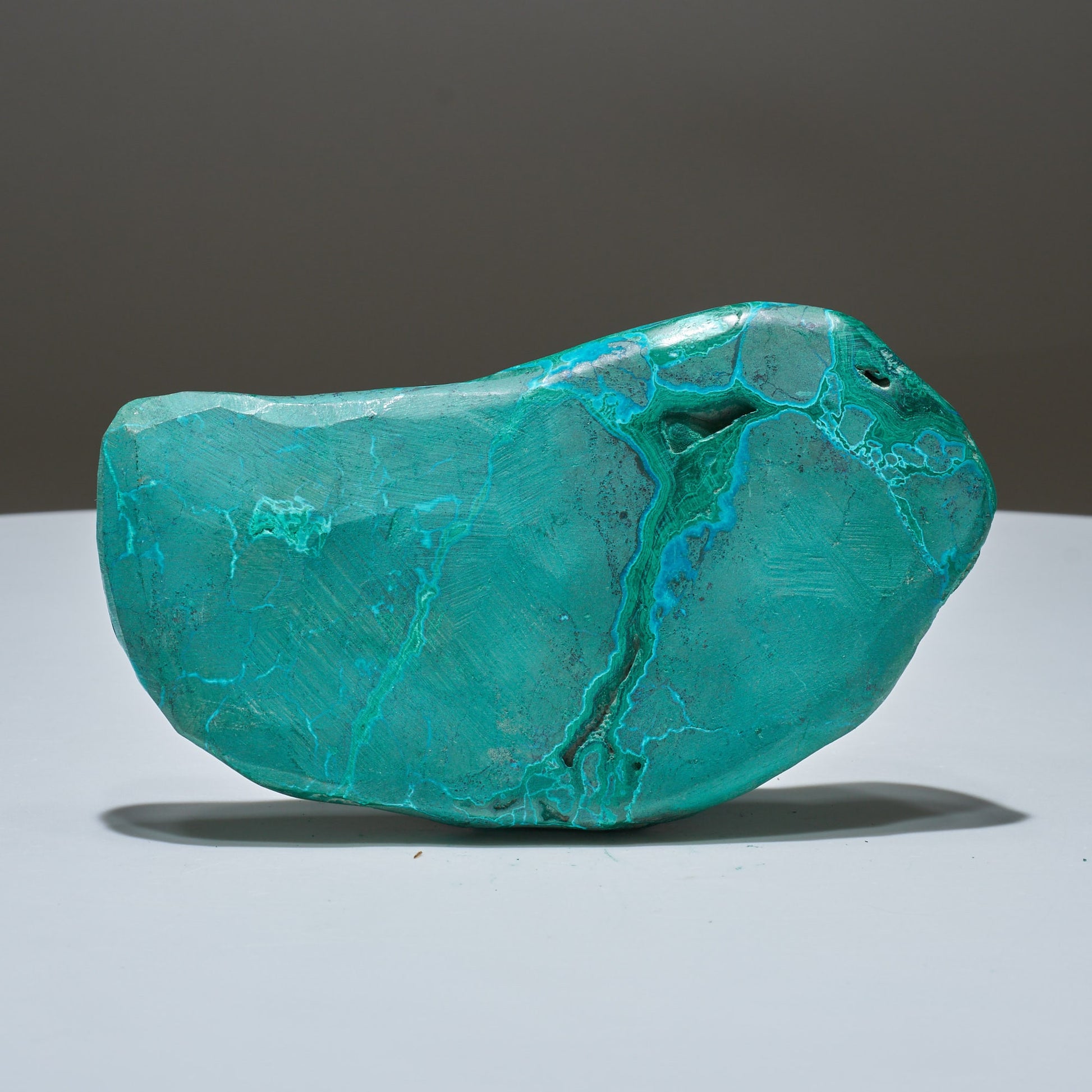 0.6 LB Polished Malachite & Chrysocolla Freeform