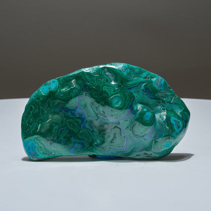 0.6 LB Polished Malachite & Chrysocolla Freeform